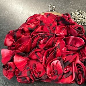 White House black market black rose and pink rose handbags